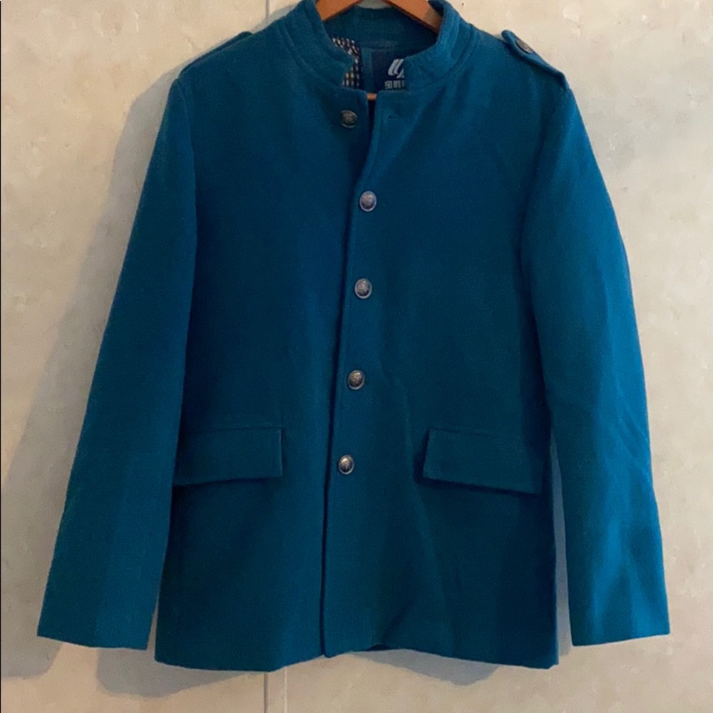 Men’s Wool Blend Military Style Jacket